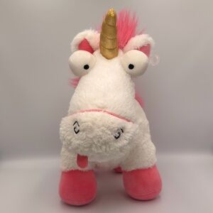 Build-A-Bear White and Pink Unicorn with Gold Horn